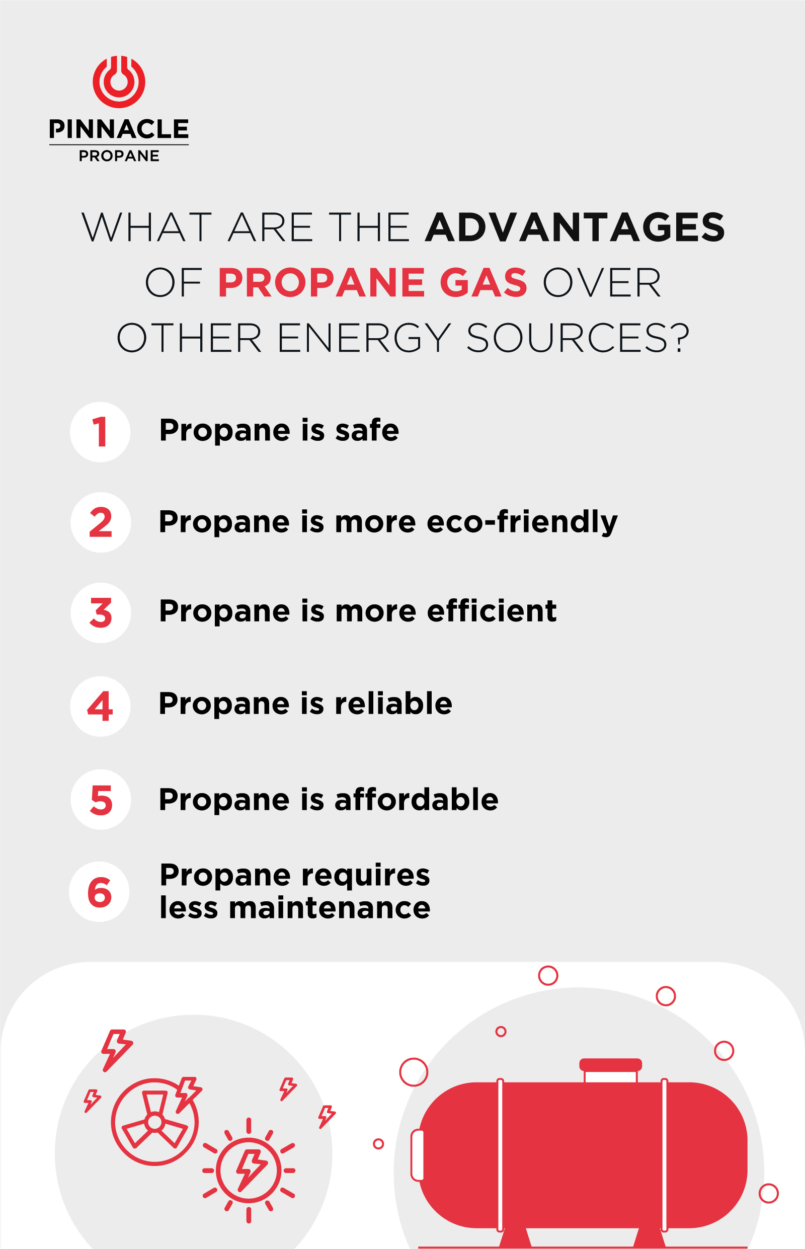 advantages propane gas