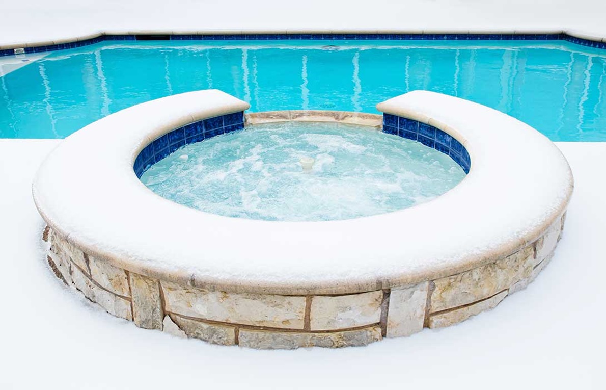 propane heated pool