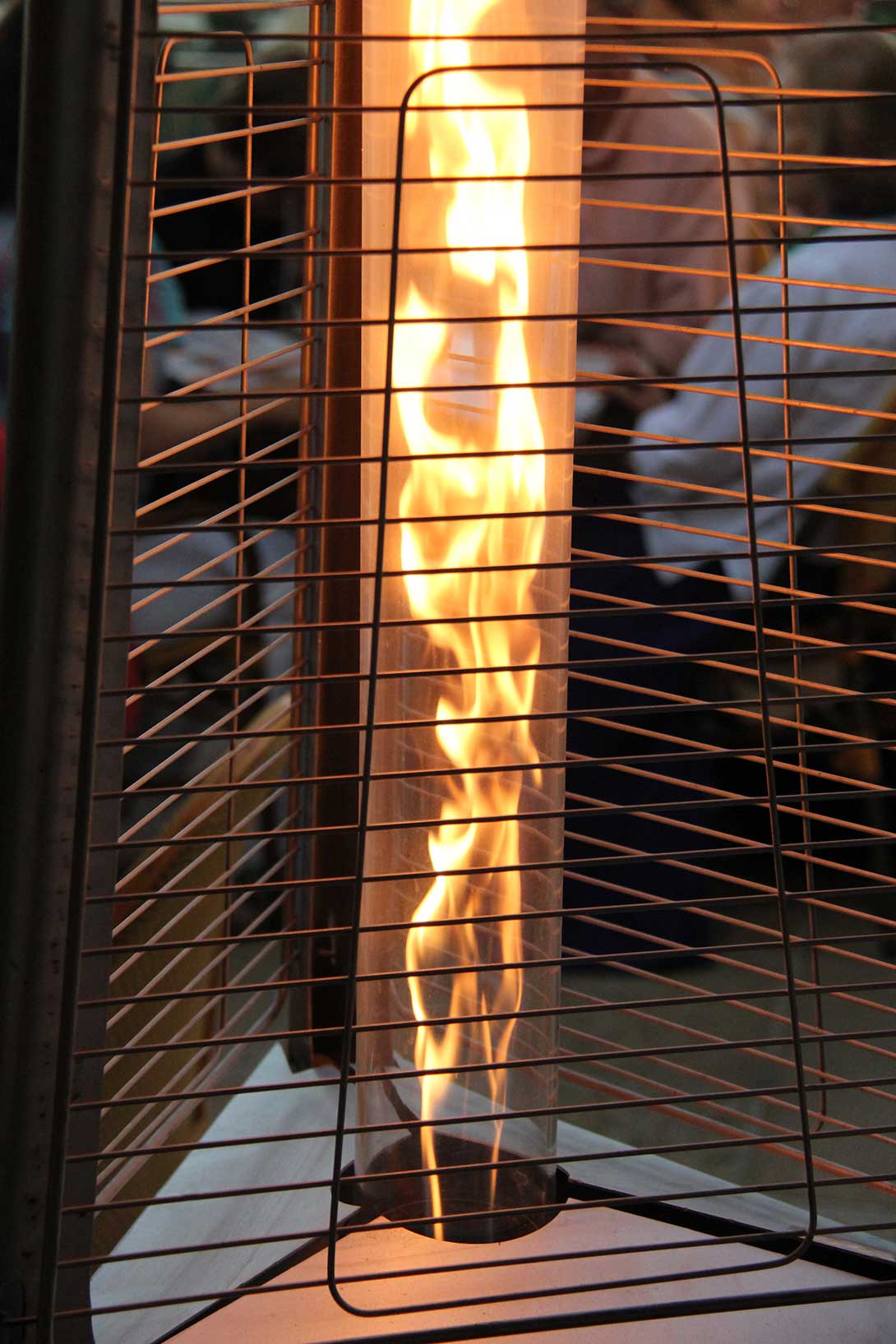 outdoor propane patio heater flame