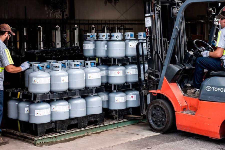 Cylinders Forklift truck