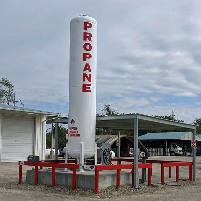 Propane dispenser vertical