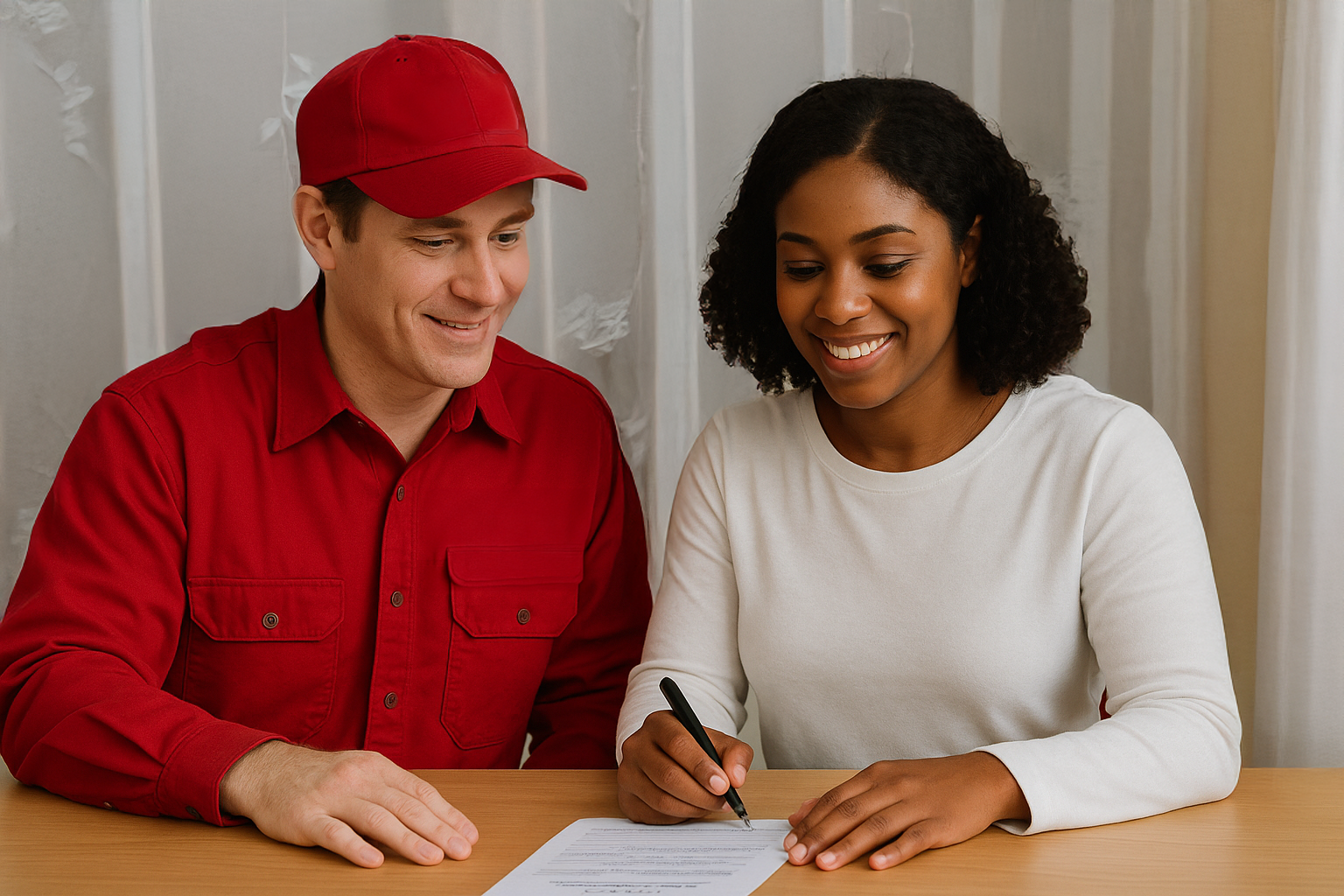 Couple smiling Fxed price contract
