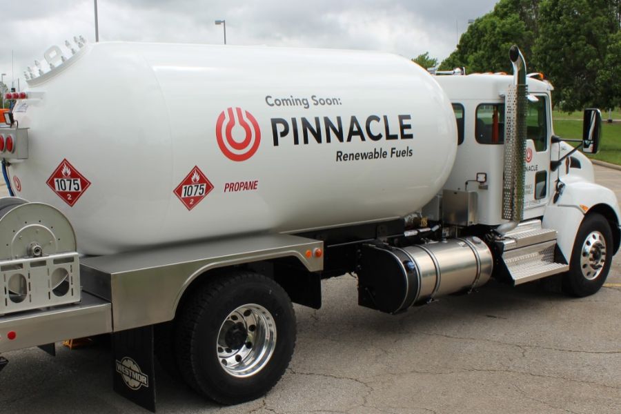 Delivery Cost Pinnacle Propane truck