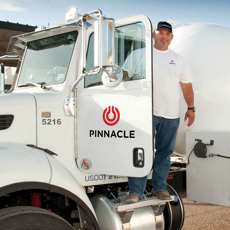 Propane Pinnacle truck driver supplier